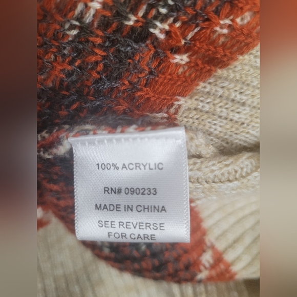 Roxy XS Open Oversized Cardigan Native American Long Sleeve Fall Like New - Picture 5 of 5